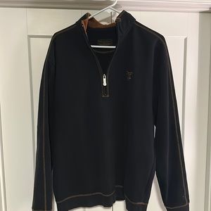 Straight Down black quarter-zip